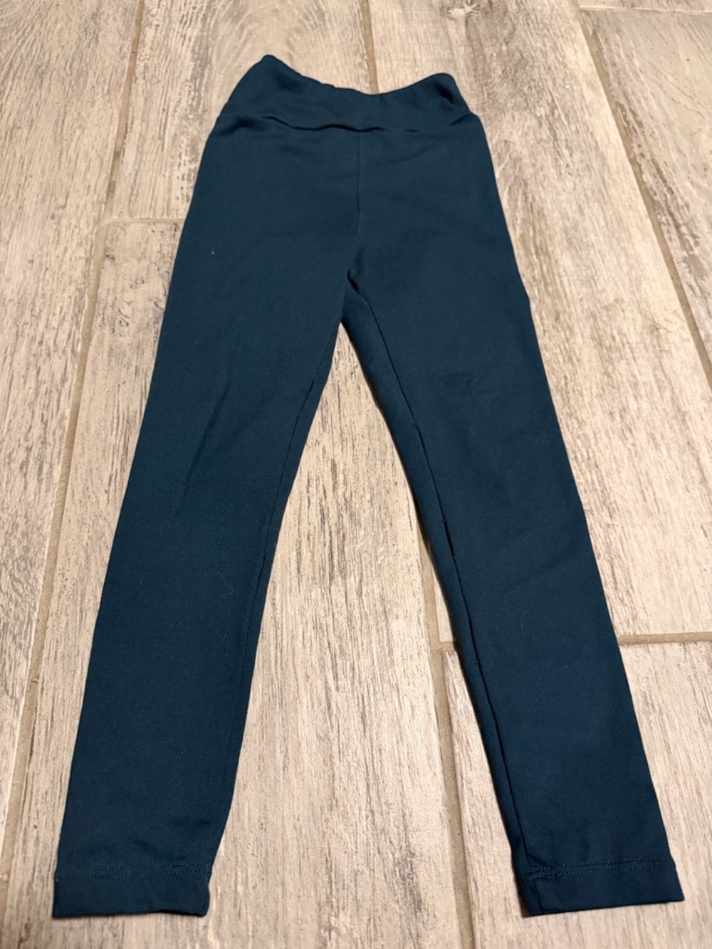LulaRoe Kids Dark Teal Leggings - Stretchy Everyday Bottoms sm/med